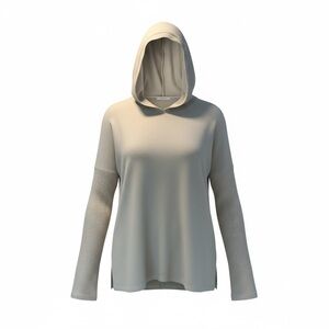 Anthropologie Cream Hooded Sweatshirt